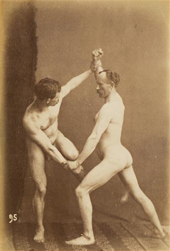 GAUDENZIO MARCONI (1841-1885) Group of three male physique nude studies.